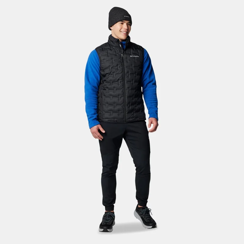 Columbia Black Men's Delta Ridge II Down Hiking Vest for Men | Best Price UAE