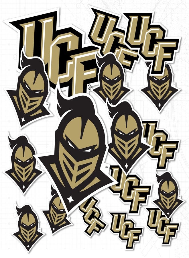 Desert Cactus University of Central Florida Sticker Knights UCF Vinyl Decals Laptop Water Bottle Car Scrapbook Sheet T1 (Type 1-1) - Image 1