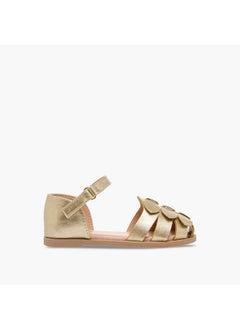 Flora Bella By Shoexpress Girls Bow Accent Sandals with Hook and Loop Closure  - Image 2