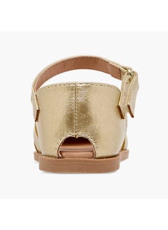 Flora Bella By Shoexpress Girls Bow Accent Sandals with Hook and Loop Closure  - Image 4