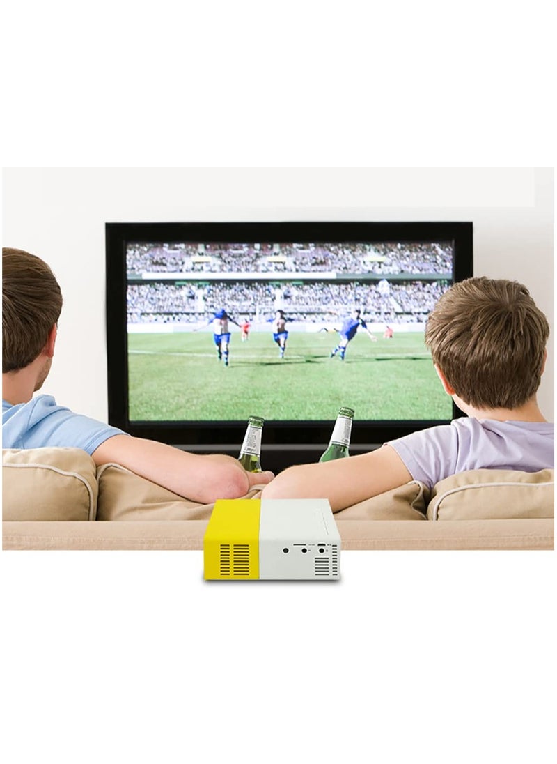 MAKS & CO. - Slim Pocket Projector - 1080P Mini Portable LCD Projector for Home Cinema & Outdoor Use | LED Portable Projector with HDMI, USB, SD, Built-in Speaker - Image 1