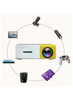 MAKS & CO. Slim Pocket Projector - 1080P Mini Portable LCD Projector for Home Cinema & Outdoor Use | LED Portable Projector with HDMI, USB, SD, Built-in Speaker  - Image 3