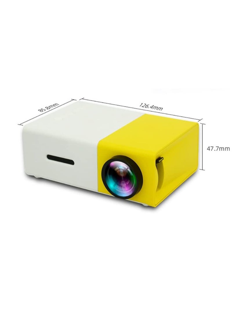 MAKS & CO. - Slim Pocket Projector - 1080P Mini Portable LCD Projector for Home Cinema & Outdoor Use | LED Portable Projector with HDMI, USB, SD, Built-in Speaker - Image 1