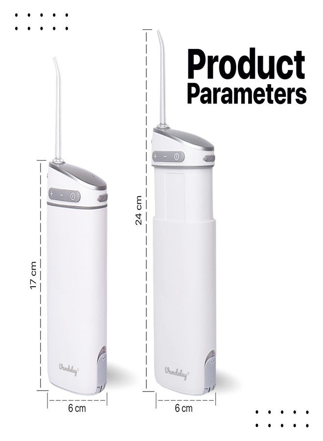 فاندلاي خيط تنظيف الأسنان فانديلاي | خيط تنظيف الفم | جهاز ري فموي محمول للسفر | منظف أسنان لاسلكي وقابل لإعادة الشحن | أداة إزالة طبقة البلاك مقاومة للماء بمعيار IPX7 [خزان ماء سعة 165 مل] - Image 5