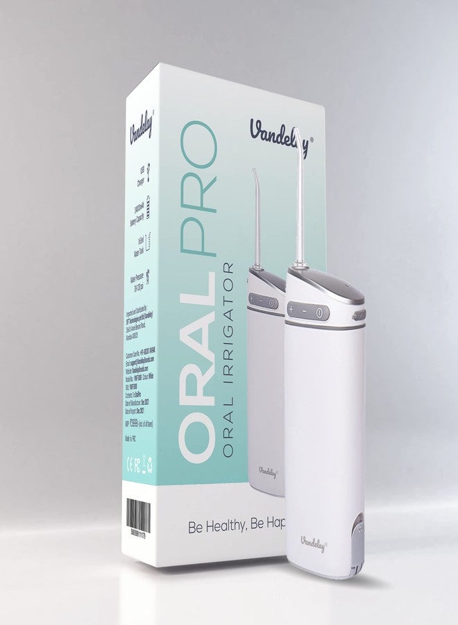 فاندلاي خيط تنظيف الأسنان فانديلاي | خيط تنظيف الفم | جهاز ري فموي محمول للسفر | منظف أسنان لاسلكي وقابل لإعادة الشحن | أداة إزالة طبقة البلاك مقاومة للماء بمعيار IPX7 [خزان ماء سعة 165 مل] - Image 1