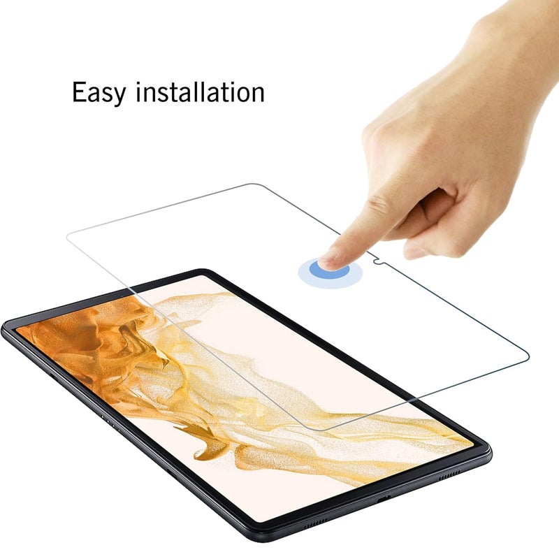 Ailun Screen Protector for Galaxy Tab S8 Plus/S7 FE/S7+, 12.4 inch 2Pack Tempered Glass 9H Hardness 2.5D Edge Ultra Clear Anti Scratch Case Friendly - Image 5