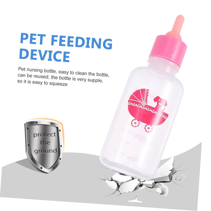 2 Piece Small Pet Nursing Bottle Set with Suction Cups for Puppies and Kittens - Image 4