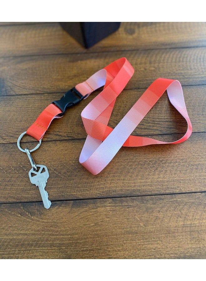 Limeloot Orange Lanyard With Release Buckle And Key Chain Holder - Image 4