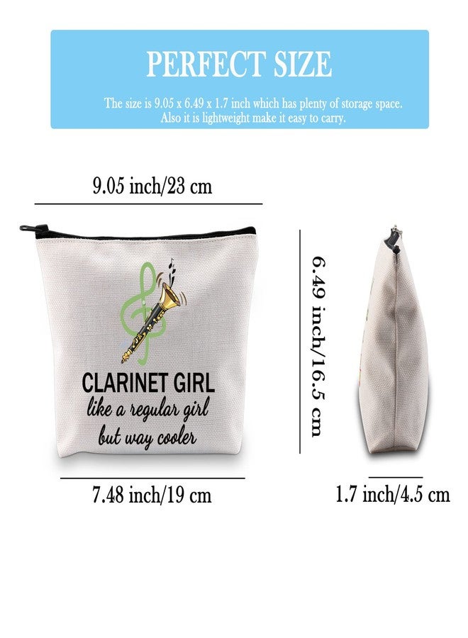GJTIM Clarinetist Gift - Clarinet Player & Lover Zipper Pouch Makeup Bag - Image 2