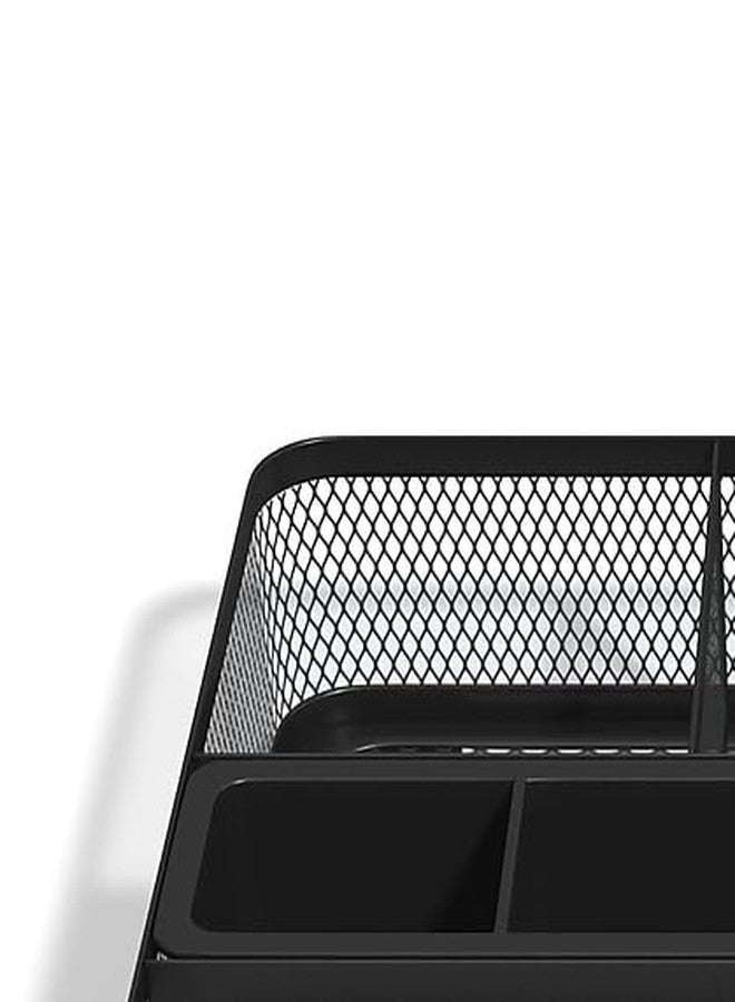 TRU RED Mesh Drawer Organizer, 7‑Compartment, Matte Black, 2‑Pack - Desk & Drawer Storage for Office Supplies - Image 5