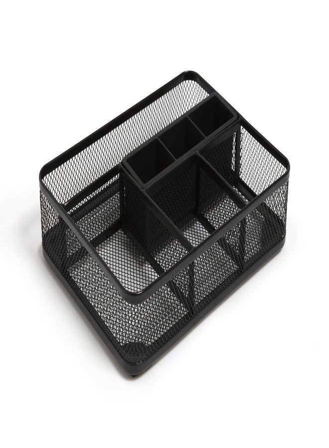 TRU RED Mesh Drawer Organizer, 7‑Compartment, Matte Black, 2‑Pack - Desk & Drawer Storage for Office Supplies - Image 1