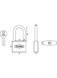 Yuma 50 mm Brass Padlock - Ym 2050  - Image 2