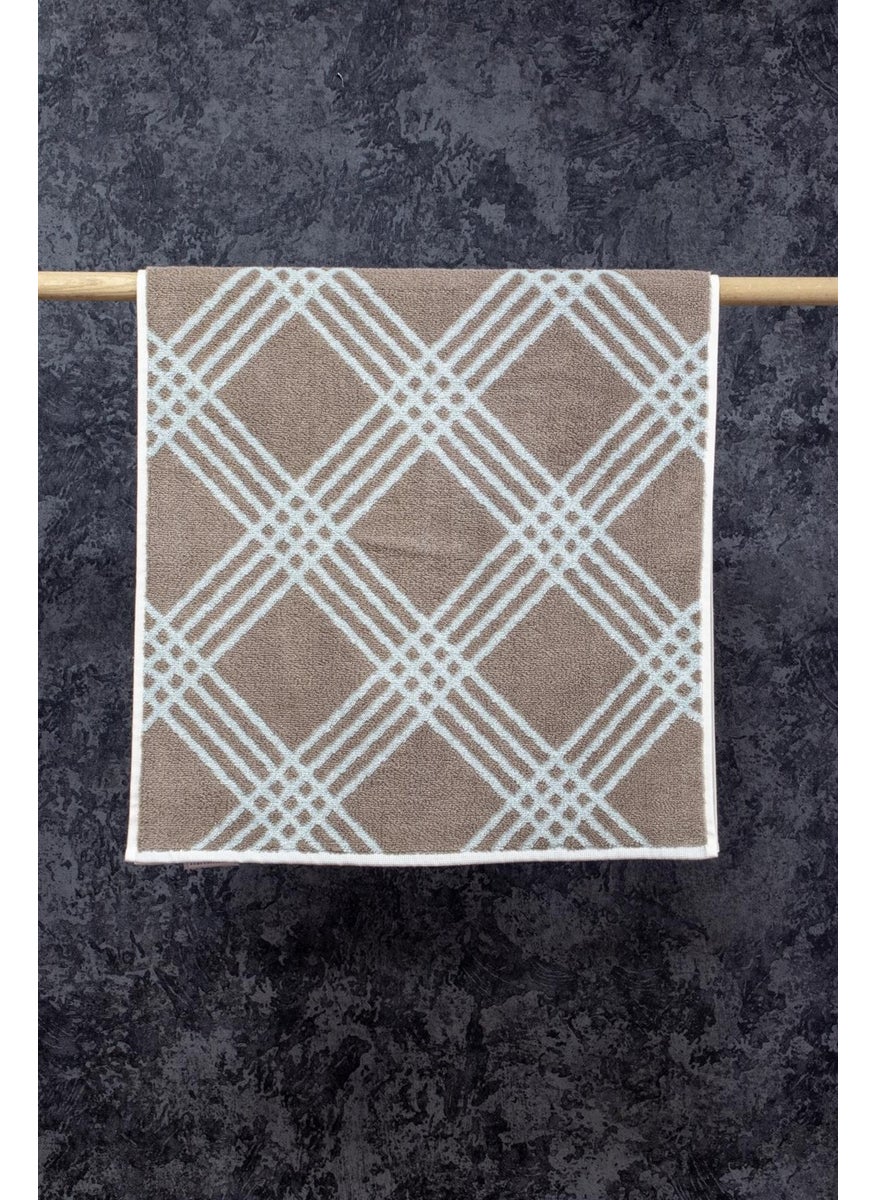 class Combed Cotton 50 x 100 cm Yarn Dyed Set of 2 Diamond V1  - Image 2
