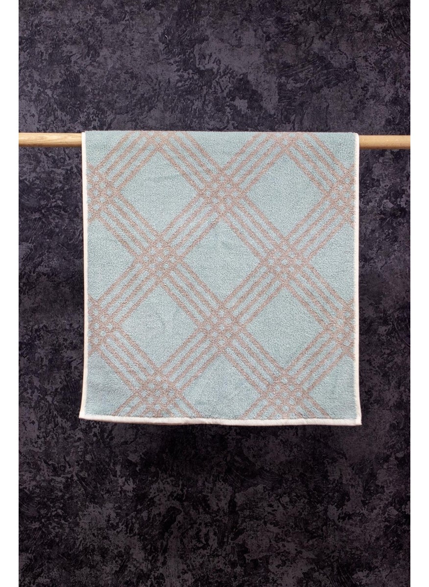 class Combed Cotton 50 x 100 cm Yarn Dyed Set of 2 Diamond V1  - Image 3