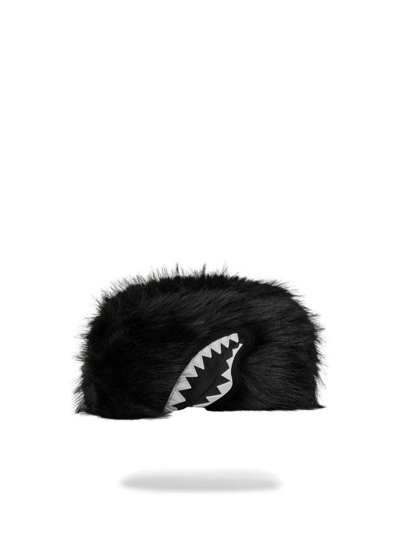 SPRAYGROUND SG FUR CRAY BLACK POUCH