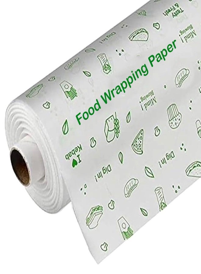 Carrot 40 Meters (400 Gram) Food Wrapping Roll - Premium Non-Stick Butter Wrapping. Food Wrapping, Re-heatable, Oven Safe Parchment - Image 1