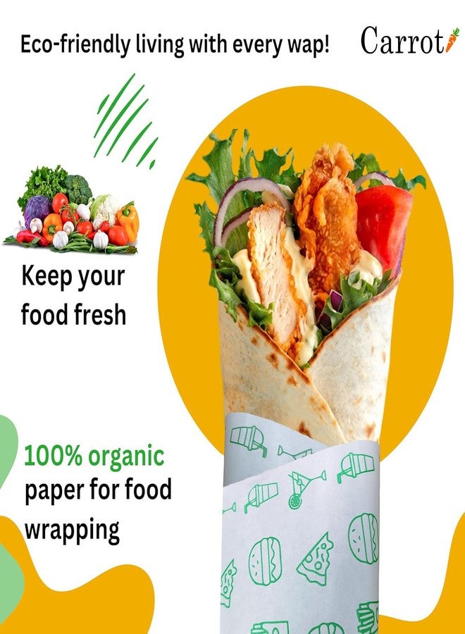 Carrot 40 Meters (400 Gram) Food Wrapping Roll - Premium Non-Stick Butter Wrapping. Food Wrapping, Re-heatable, Oven Safe Parchment - Image 2