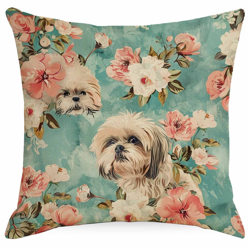 Flower Dog Pillow Cover Home Sofa Cushion Cover Factory Direct Sales - Image 3