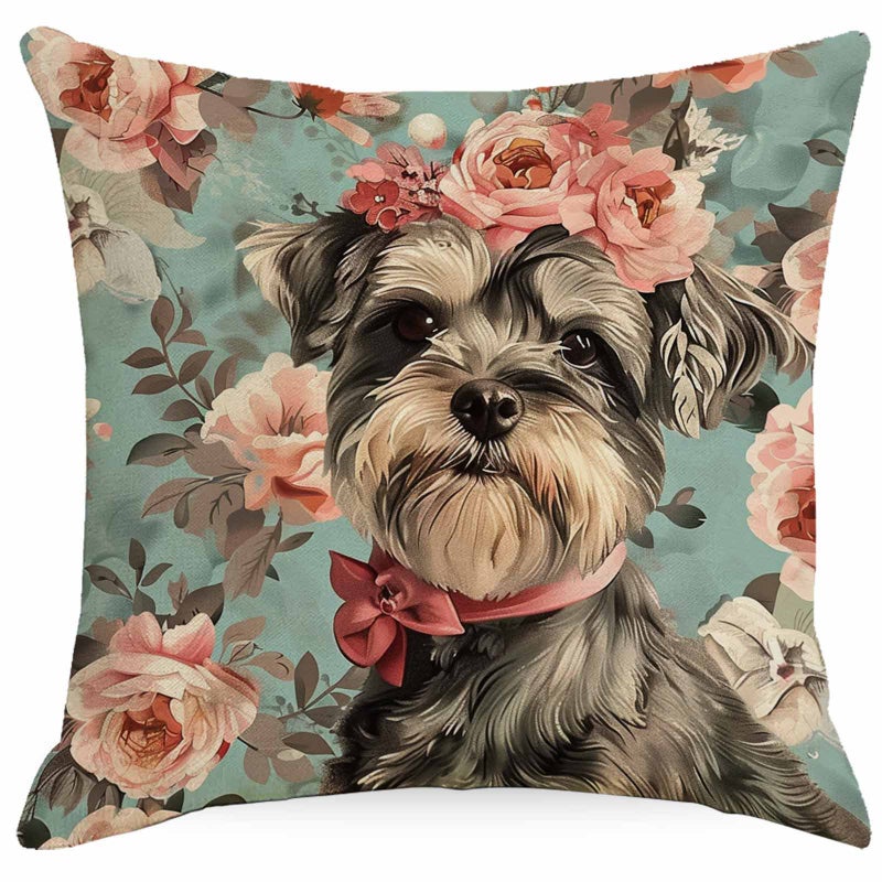 Flower Dog Pillow Cover Home Sofa Cushion Cover Factory Direct Sales - Image 4