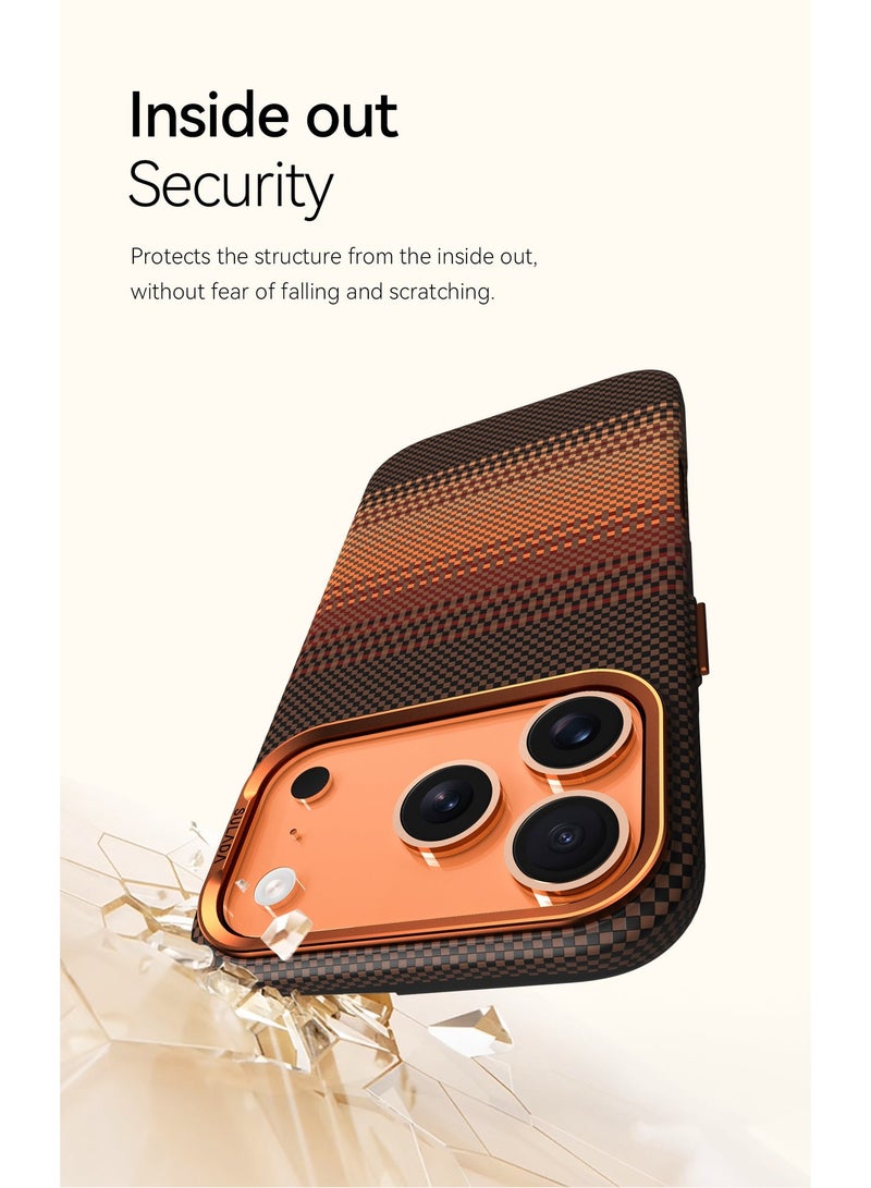 iPhone 17 Pro Max Case 6.9" with Camera Control Button, Compatible with MagSafe, Ultra-Slim Case with Caseless Touch Feeling, 1500D Aramid Fiber Woven, Moonrise - Image 5