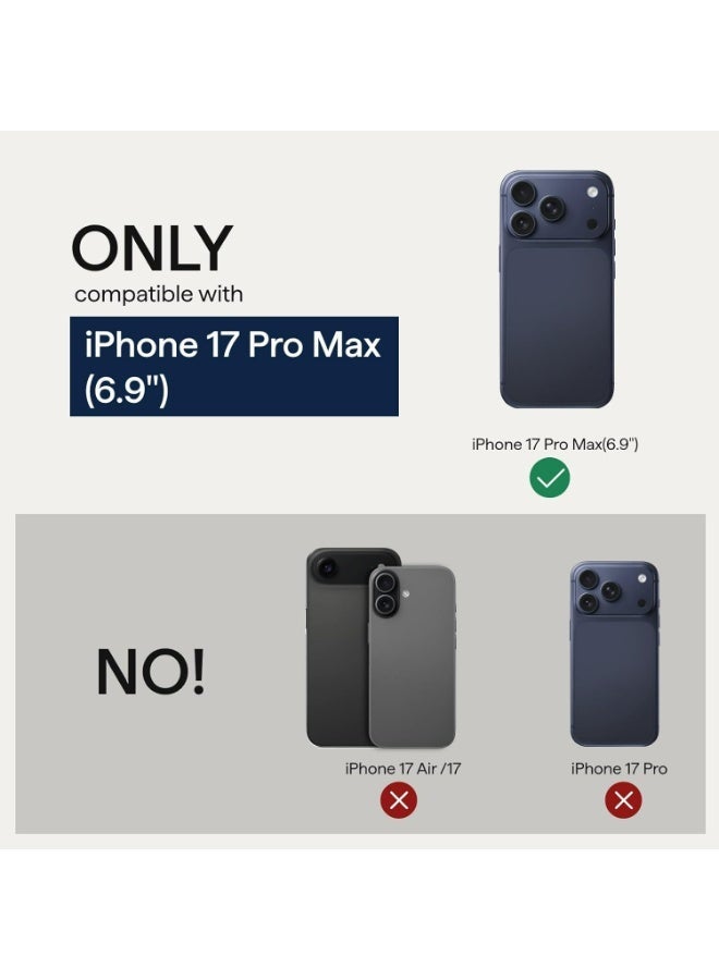 iPhone 17 Pro Max Case 6.9" with Camera Control Button, Compatible with MagSafe, Ultra-Slim Case with Caseless Touch Feeling, 1500D Aramid Fiber Woven, Moonrise - Image 2