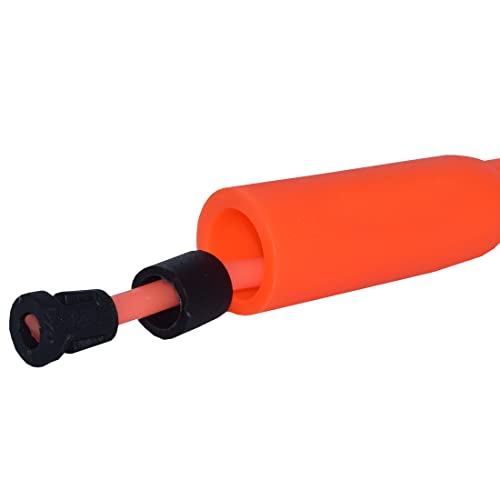 Babbler BS-300 Orange Skipping Rope With 5mm Coloured Rope With Rope Adjuster and Slim Handle Long Size For Easy Grip (Tin Box Packing), Pack of 1 Piece Fitness Jump Rope - Image 2