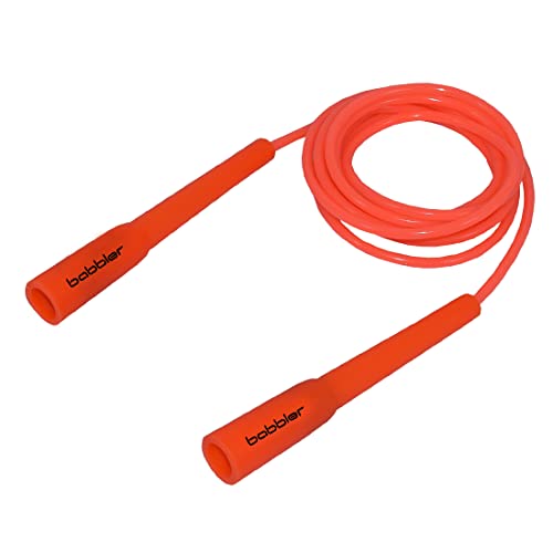 Babbler BS-300 Orange Skipping Rope With 5mm Coloured Rope With Rope Adjuster and Slim Handle Long Size For Easy Grip (Tin Box Packing), Pack of 1 Piece Fitness Jump Rope - Image 1