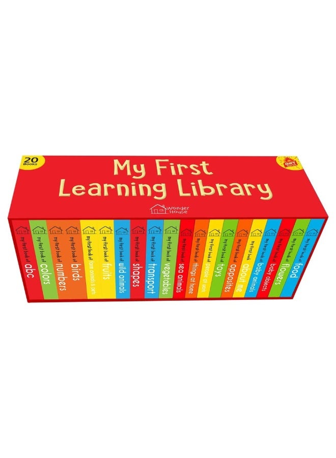My First Learning Library Box Set: 20 Board Books Gift Set for Kids (Horizontal Design) by Wonder House Editorial  - Image 1