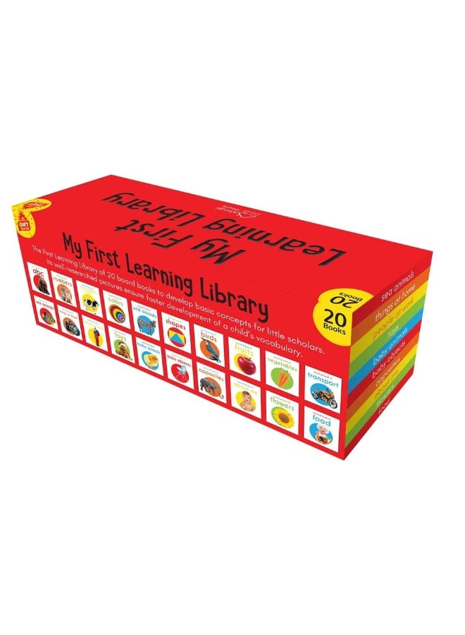 My First Learning Library Box Set: 20 Board Books Gift Set for Kids (Horizontal Design) by Wonder House Editorial  - Image 4
