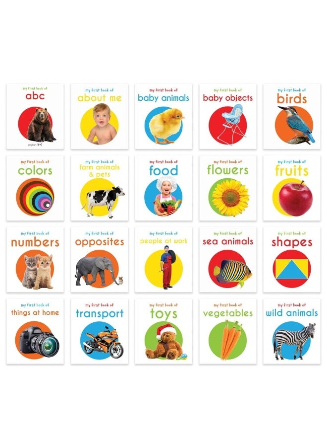 My First Learning Library Box Set: 20 Board Books Gift Set for Kids (Horizontal Design) by Wonder House Editorial  - Image 2