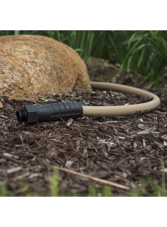 Flexzilla Colors™ SwivelGrip® Garden Hose, 5/8" x 5', 3/4" - 11 1/2 GHT Fittings, Brown Mulch - Image 5