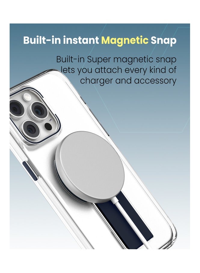 Moxedo Magnetic Protective Case Scratch Resistant Drop Protection Magsafe Technology Compatible for iPhone 14 Pro Max 6.7 inch - Blue - Image 2