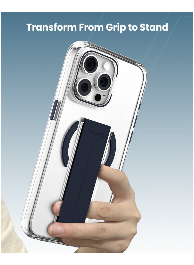 Moxedo Magnetic Protective Case Scratch Resistant Drop Protection Magsafe Technology Compatible for iPhone 14 Pro Max 6.7 inch - Blue - Image 4