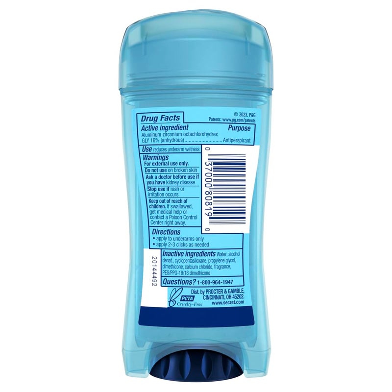 Secret Anti-Perspirant Clear Gel, Fights, 2.6 Ounce (Pack of 2) - Image 2