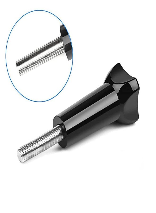 HIFFIN Long Thumbscrew with Cap Thumb Screw Stainless for Go Pro Accessories Monopod Handhold Stick Mount Compatible with All Go Pro Hero Cameras Black - Set of 2 Piece - Image 4