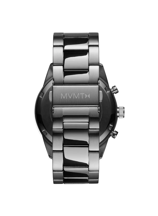 Mvmt Men's Quartz Chronograph Watch, Grey Dial, Grey Stainless Steel Strap
