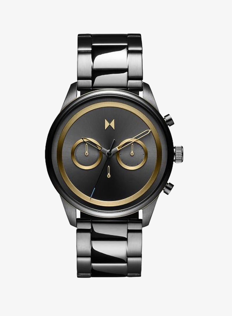 MVMT Men's Quartz Chronograph Watch, Grey Dial, Grey Stainless Steel Strap - Image 1