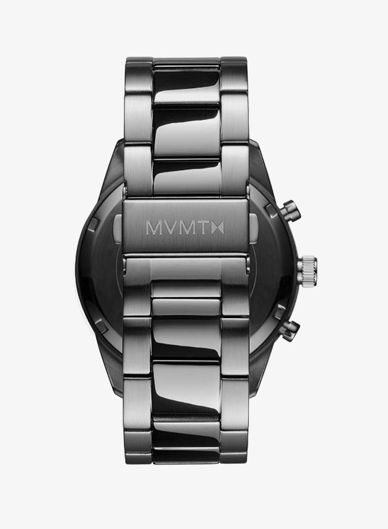 MVMT Men's Quartz Chronograph Watch, Grey Dial, Grey Stainless Steel Strap - Image 2