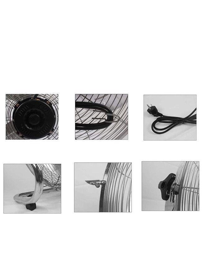 دوتس مروحة كهربائية ارضيه 30 سم 3 سرعات فضي - Image 3