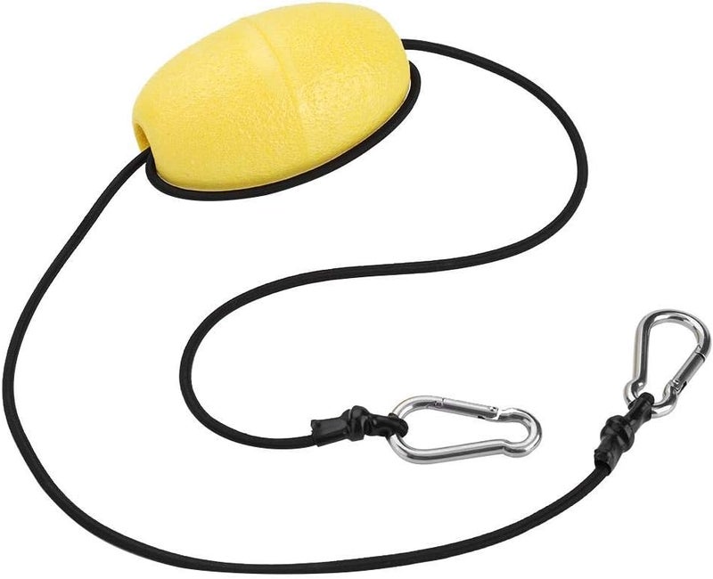 woobles Kayak Float Drift Anchor Tow Nylon Rope Tow Line with EVA Buoy 304 Stainless Steel Clips Accessory - Image 1