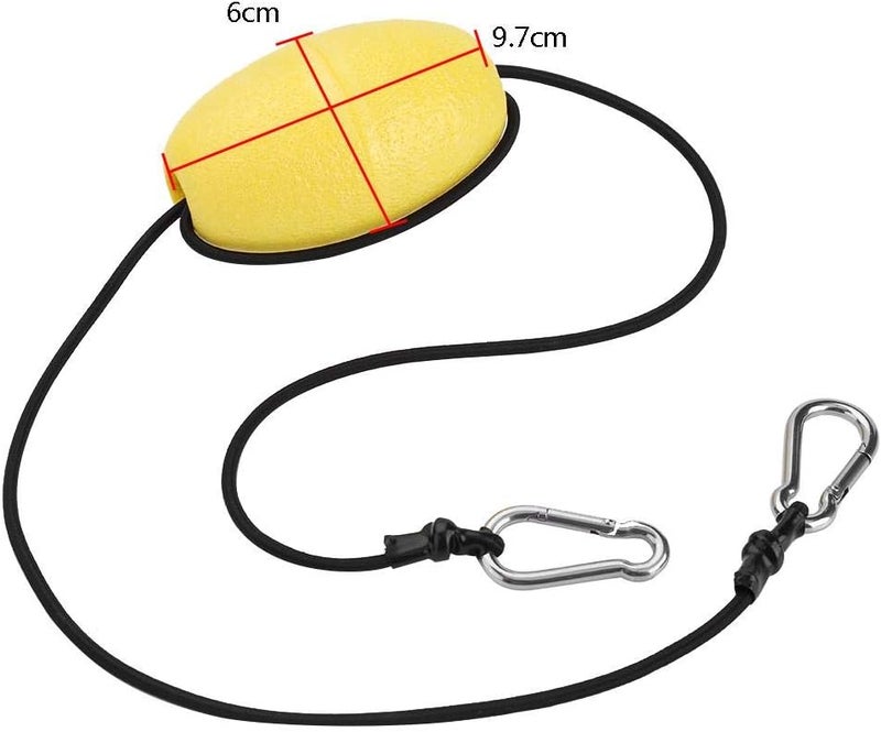 woobles Kayak Float Drift Anchor Tow Nylon Rope Tow Line with EVA Buoy 304 Stainless Steel Clips Accessory - Image 4