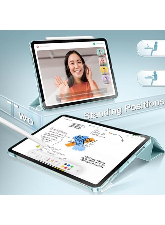 Jetech Case For Ipad Air 13 Inch M2 2024 Slim Stand Hard Back Shell Smart Cover With Auto Wake Sleep Blue - Image 4