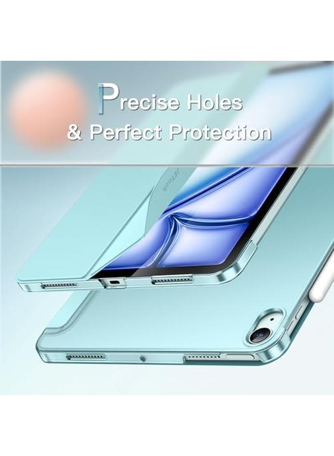 Jetech Case For Ipad Air 13 Inch M2 2024 Slim Stand Hard Back Shell Smart Cover With Auto Wake Sleep Blue - Image 3