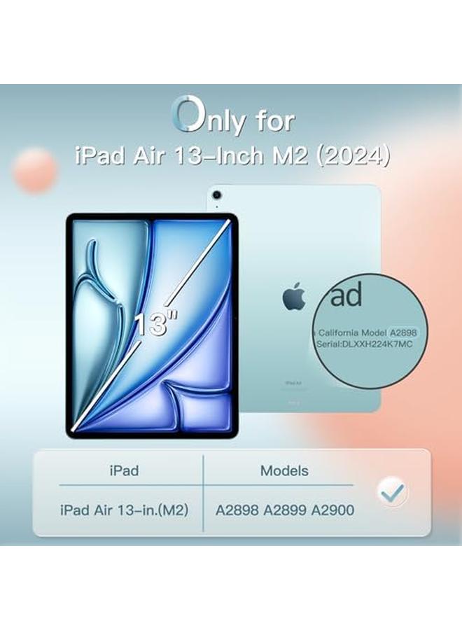 Jetech Case For Ipad Air 13 Inch M2 2024 Slim Stand Hard Back Shell Smart Cover With Auto Wake Sleep Blue - Image 2