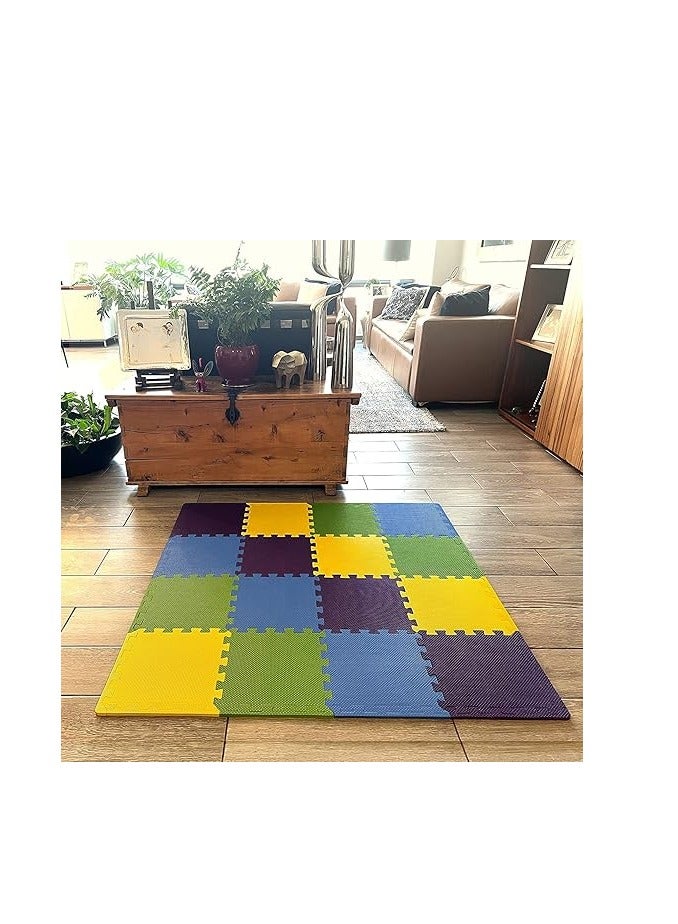 Cool Baby Soft Non-Toxic Baby Play Mat | Toddler Play Mat | Colorful Jigsaw Puzzle Play Mat | 16+2 Bonus Cube Foam Floor Mat for Kids and Babies | EVA Foam Interlocking Floor Mat - Image 2