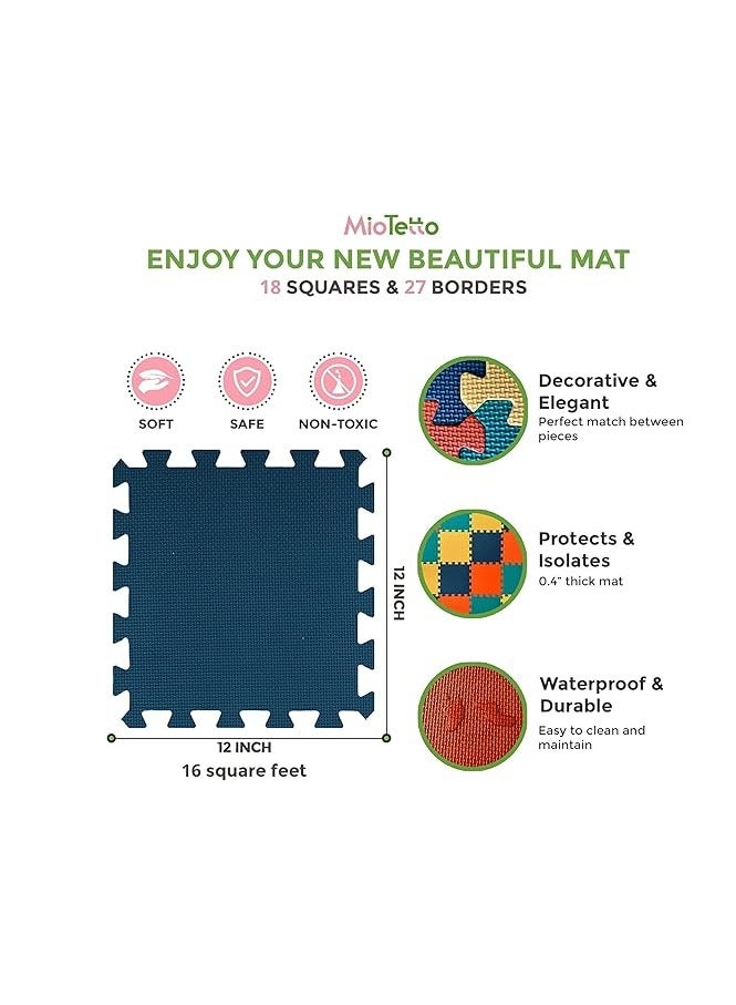 Cool Baby Soft Non-Toxic Baby Play Mat | Toddler Play Mat | Colorful Jigsaw Puzzle Play Mat | 16+2 Bonus Cube Foam Floor Mat for Kids and Babies | EVA Foam Interlocking Floor Mat - Image 5