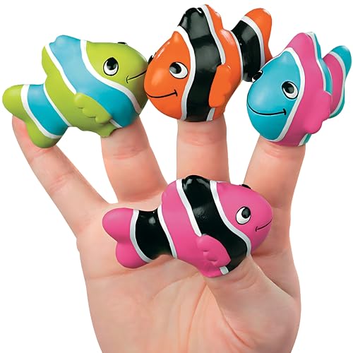 Fun Express Clown Fish Finger Puppets Teaching Supplies Teaching Suppliespack of 12various color - Image 5