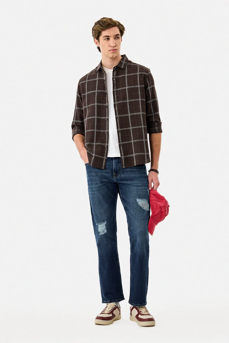 SNITCH Regular Fit Checks Shirt