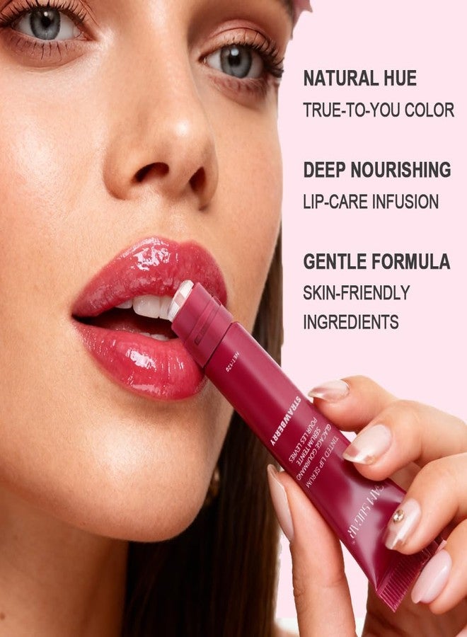 SAM SUGAR 4pcs Lip Balm Hydrating Tinted Lip Gloss Set Moisturizing Lip Butter Balm with Natural Shine Non-Sticky Lip Care for Dry Lips - Image 3