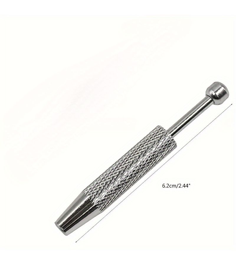 Silvery 1Pcs Precision Jewelry Tweezers Ergonomic Prong for Synthetic Gemstone Beads Small Parts Jewelry Making Tool - Image 2